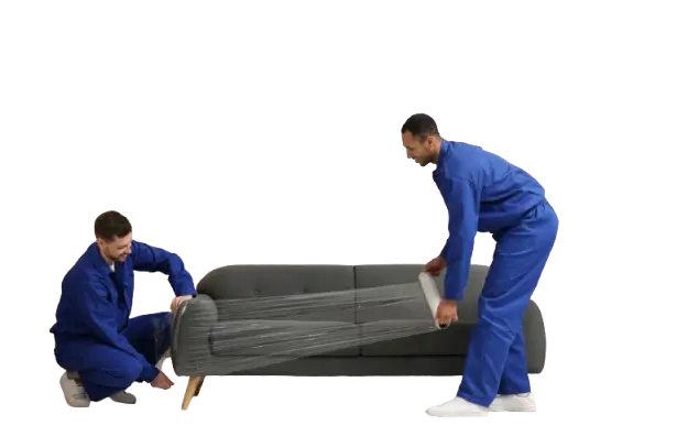 office removals team in alperton moving a office sofa