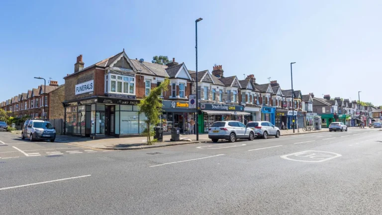 Residential street in South Ealing, West London – area served by experienced South Ealing removals company.