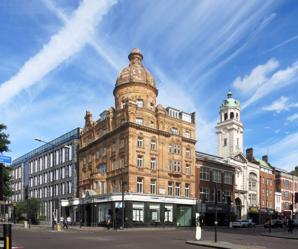 This is an image of Angel Broadway in North London