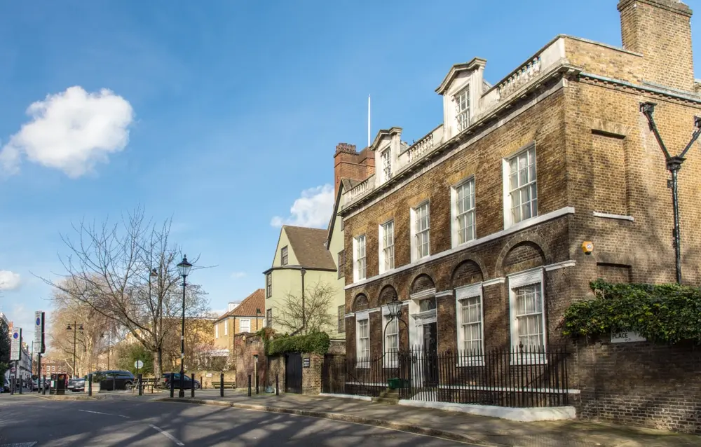Canonbury North London residential street with Georgian houses and quiet tree-lined surroundings